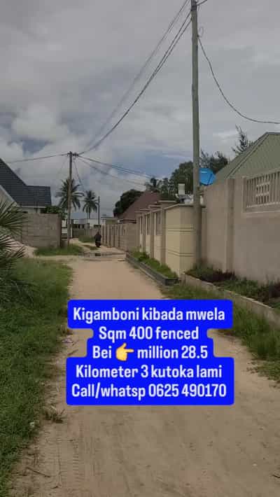 Kiwanja kinauzwa Kigamboni Kibada Mwela Mtaa wa Kigogo, Dar Es Salaam (400 sqm)