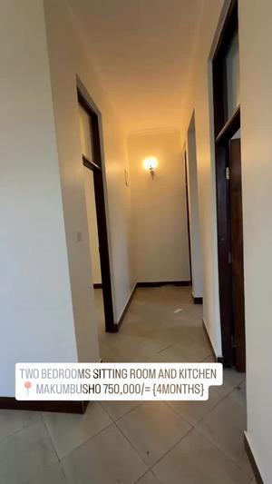 Nyumba ya vyumba viwili inapangishwa Makumbusho, Dar Es Salaam