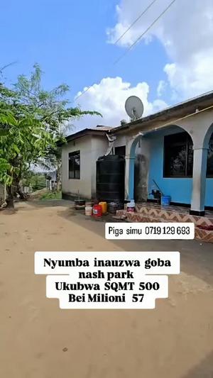 Nyumba ya vyumba vitatu inauzwa Goba Matosa, Dar Es Salaam (500 sqm)