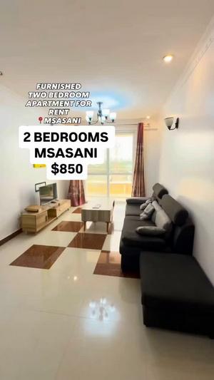Nyumba (Furnished) ya vyumba viwili inapangishwa Msasani, Dar Es Salaam