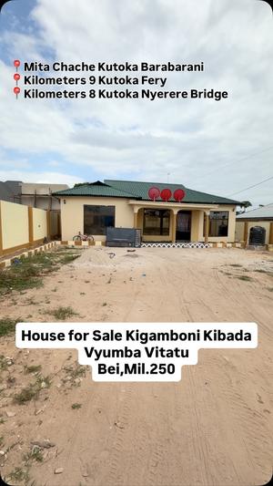 Nyumba ya vyumba vitatu inauzwa Kibada Chekechea, Dar Es Salaam (800 sqm) Nyumba ya vyumba vitatu inauzwa Kibada Chekechea, Dar Es Salaam (800 sqm)