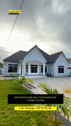 Nyumba ya vyumba vinne inauzwa Goba Kwa Awadhi, Dar Es Salaam (800 sqm)