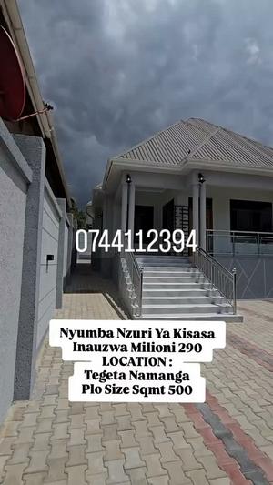 Nyumba ya vyumba vitatu inauzwa Tegeta Namanga, Dar Es Salaam (500 sqm) Nyumba ya vyumba vitatu inauzwa Tegeta Namanga, Dar Es Salaam (500 sqm)