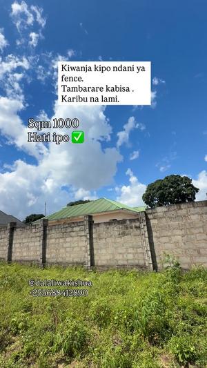 Kiwanja kinauzwa Kinyerezi Shule, Dar Es Salaam sqm 1000 Kiwanja kinauzwa Kinyerezi Shule, Dar Es Salaam sqm 1000