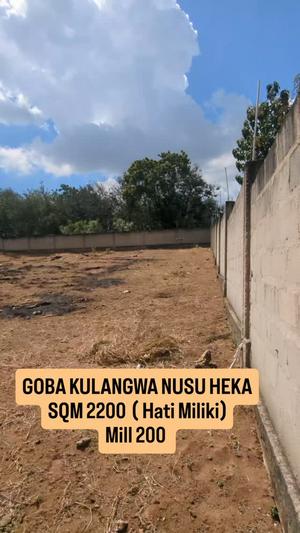 Residential Plot for Sale in Goba Kulangwa, Dar Es Salaam (2200 sqm) Residential Plot for Sale in Goba Kulangwa, Dar Es Salaam (2200 sqm)