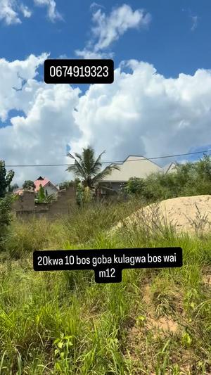 Kiwanja kinauzwa Goba Kulagwa, Dar Es Salaam (200 sqm) Kiwanja kinauzwa Goba Kulagwa, Dar Es Salaam (200 sqm)