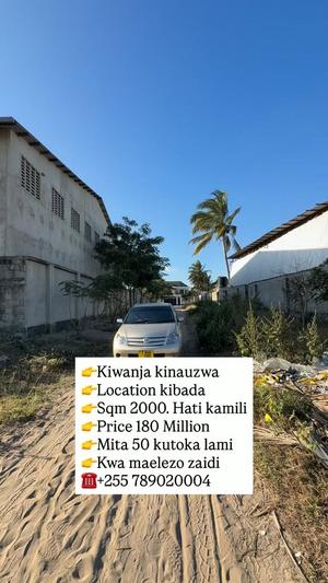 Residential Plot for Sale in Kibada, Dar Es Salaam (2000 sqm)