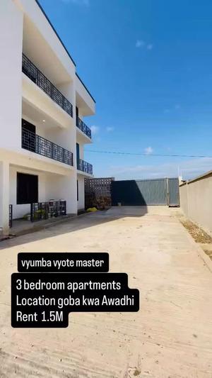 Nyumba/Apartment ya vyumba vitatu inapangishwa Goba Kwa Awadhi, Dar Es Salaam Nyumba/Apartment ya vyumba vitatu inapangishwa Goba Kwa Awadhi, Dar Es Salaam
