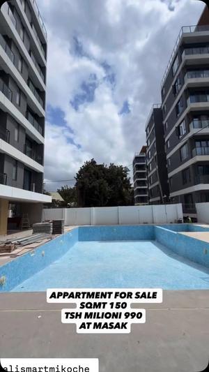 Apartment ya vyumba viwili inauzwa Masaki, Dar Es Salaam