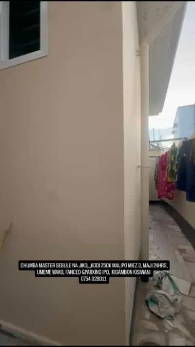 Nyumba ya chumba kimoja inapangishwa Kigamboni Kisiwani, Dar Es Salaam