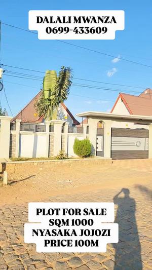 Kiwanja kinauzwa Nyasaka Jojozi, Mwanza sqm 1000