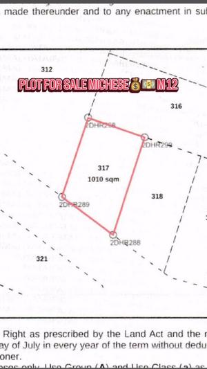 Plot for sale in Michese, Dodoma sqm 1010 Plot for sale in Michese, Dodoma sqm 1010