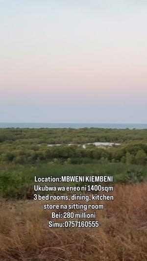 Kiwanja kinauzwa Mbweni Kiembeni, Dar Es Salaam (1400 sqm)