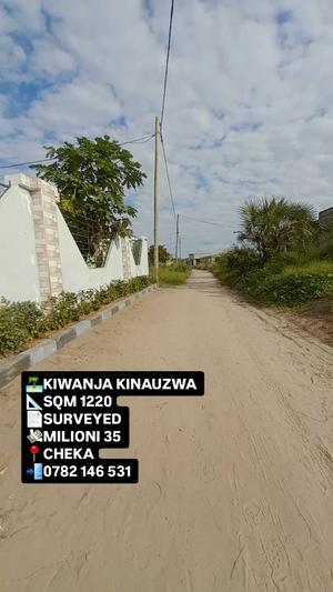 Plot for sale in Kigamboni Cheka, Dar Es Salaam sqm 1220 Plot for sale in Kigamboni Cheka, Dar Es Salaam sqm 1220
