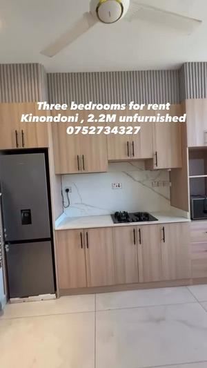 Nyumba ya vyumba vitatu inapangishwa Kinondoni, Dar Es Salaam