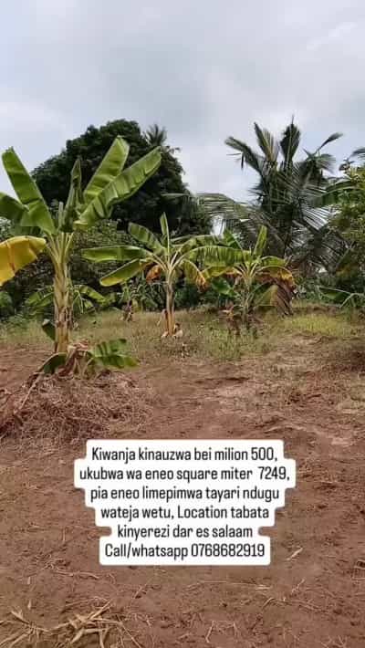 Kiwanja kinauzwa Tabata Kinyerezi, Dar Es Salaam (7249 sqm)