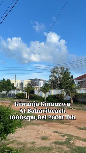 Kiwanja kinauzwa Bahari Beach, Dar Es Salaam sqm 1000