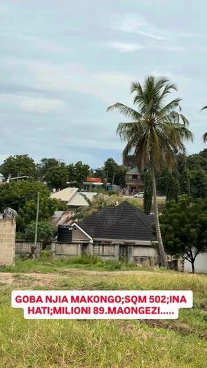 Kiwanja kinauzwa Goba Njia Makongo, Dar Es Salaam sqm 502 Kiwanja kinauzwa Goba Njia Makongo, Dar Es Salaam sqm 502