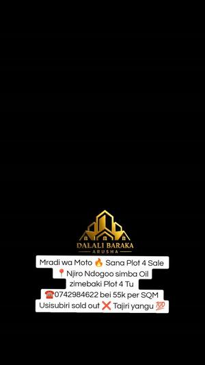 Viwanja vinauzwa Njiro Ndogoo Simba Oil, Arusha