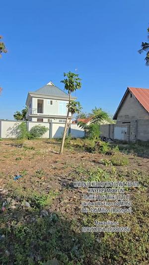 Kiwanja kinauzwa Tabata Kinyerezi Mbuyuni, Dar Es Salaam sqm 950