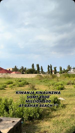 Kiwanja kinauzwa Bahar Beach, Dar Es Salaam sqm 4900 Kiwanja kinauzwa Bahar Beach, Dar Es Salaam sqm 4900