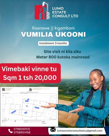 Plots for sale in Kigamboni Kisarawe, Dar Es Salaam