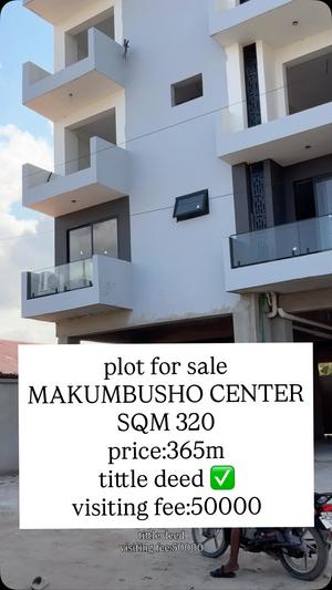 Kiwanja kinauzwa Makumbusho Center, Dar Es Salaam (320 sqm)