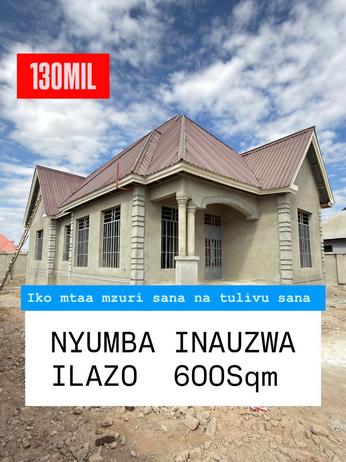 Nyumba ya vyumba vinne inauzwa Ilazo, Dodoma (600 sqm)