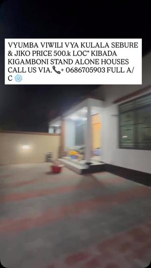 2 Bedrooms House for Rent in Kibada Kigamboni, Dar Es Salaam