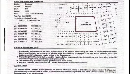 Plot for sale in Mtumba, Dodoma sqm 7000 Plot for sale in Mtumba, Dodoma sqm 7000