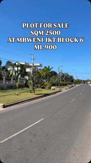 Kiwanja kinauzwa Mbweni Jkt Block 6, Dar Es Salaam sqm 2500