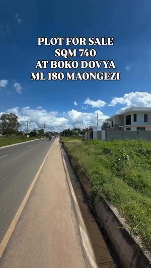 Kiwanja kinauzwa Boko Dovya, Dar Es Salaam (740 sqm)