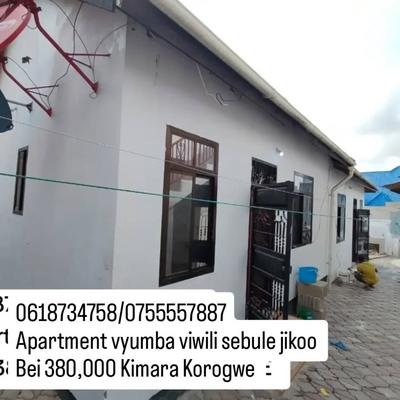 Apartment ya vyumba viwili inapangishwa Kimara Korogwe, Dar Es Salaam