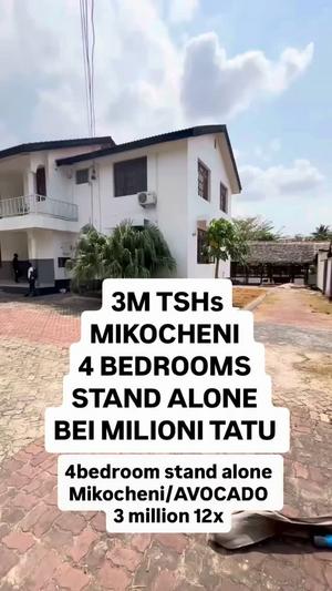 Nyumba ya vyumba vitatu inapangishwa Mikocheni, Dar Es Salaam