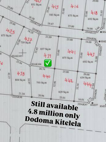 Plot for sale in Msalato, Dodoma