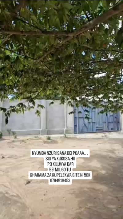 Nyumba ya vyumba vitatu inauzwa Kiluvya, Pwani