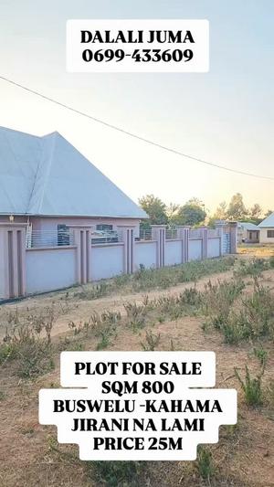 Kiwanja kinauzwa Buswelu-kahama, Mwanza sqm 800
