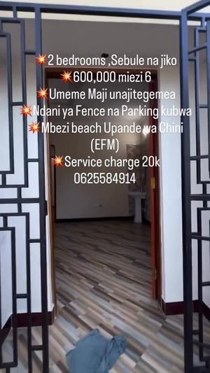 2 Bedrooms House for Rent in Mbezi Beach, Dar Es Salaam