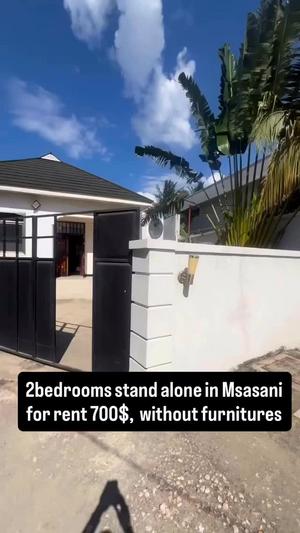 Nyumba ya vyumba viwili inapangishwa Msasani, Dar Es Salaam Nyumba ya vyumba viwili inapangishwa Msasani, Dar Es Salaam