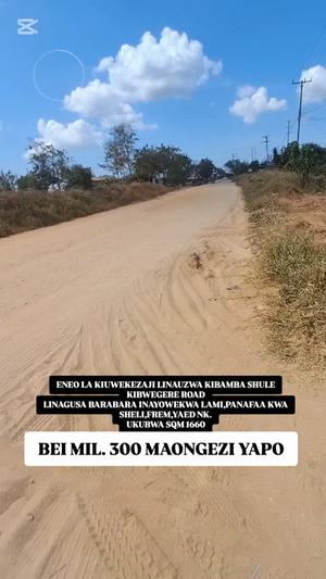 Kiwanja (Commercial Plot) kinauzwa Kibamba Shule, Dar Es Salaam (1660 sqm) Kiwanja (Commercial Plot) kinauzwa Kibamba Shule, Dar Es Salaam (1660 sqm)