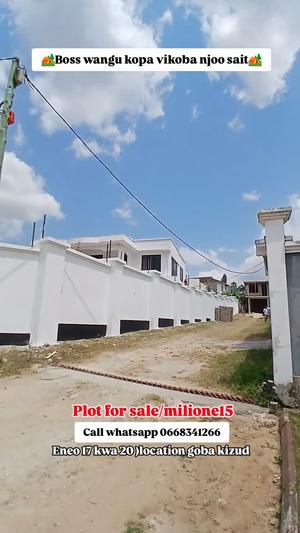 Residential Plot for Sale in Goba Kizud Center, Dar Es Salaam (20 acre)