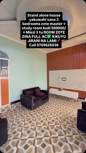 Nyumba ya vyumba vitatu inapangishwa Kikuyu, Dodoma Nyumba ya vyumba vitatu inapangishwa Kikuyu, Dodoma