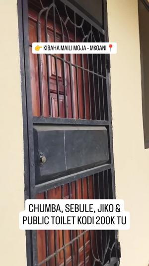 Nyumba ya chumba kimoja inapangishwa Kibaha Maili Moja, Pwani