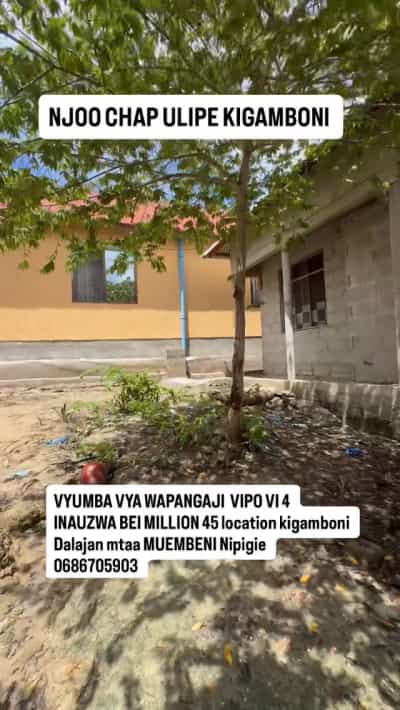 Nyumba ya vyumba vinne inauzwa Kigamboni Dalajan Mtaa Muembeni, Dar Es Salaam Nyumba ya vyumba vinne inauzwa Kigamboni Dalajan Mtaa Muembeni, Dar Es Salaam