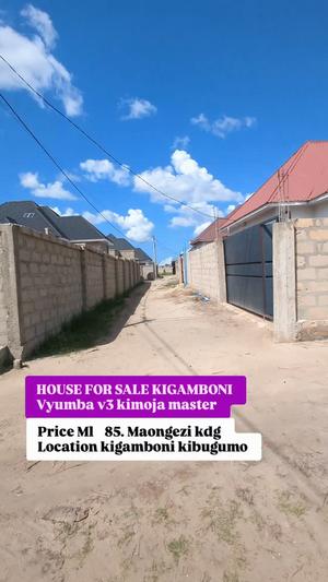 Nyumba ya vyumba vitatu inauzwa Kibugumo, Kigamboni, Dar Es Salaam