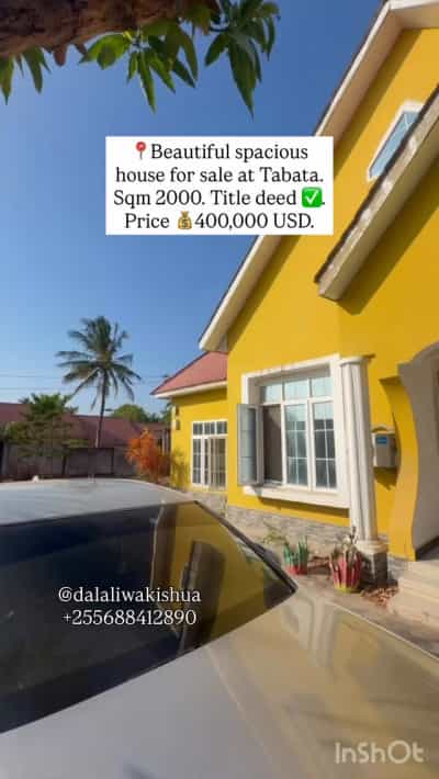 Nyumba ya vyumba vinne inauzwa Tabata Mbuyuni, Dar Es Salaam (2000 sqm)