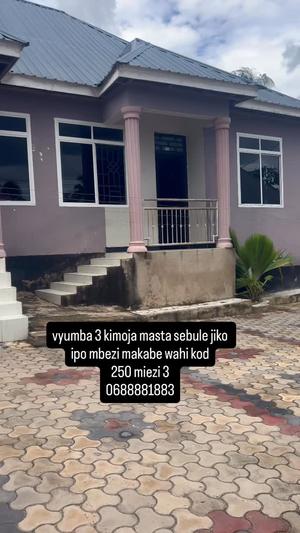 3 Bedrooms House for Rent in Mbezi Makabe, Dar Es Salaam