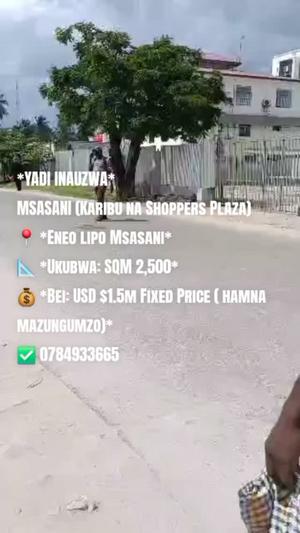 Commercial Plot for Sale in Msasani, Dar Es Salaam (2500 sqm) Commercial Plot for Sale in Msasani, Dar Es Salaam (2500 sqm)
