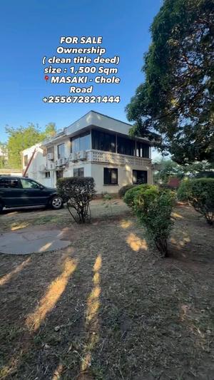 Kiwanja kinauzwa Masaki, Dar Es Salaam sqm 1500