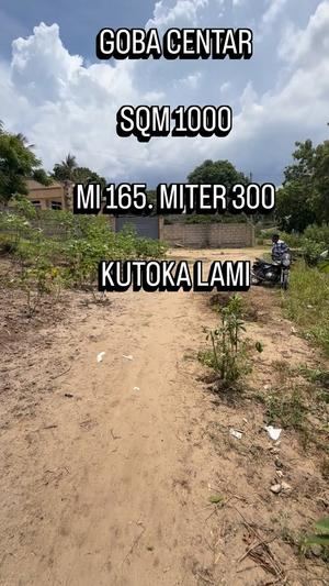 Kiwanja kinauzwa Goba Centar, Dar Es Salaam sqm 1000